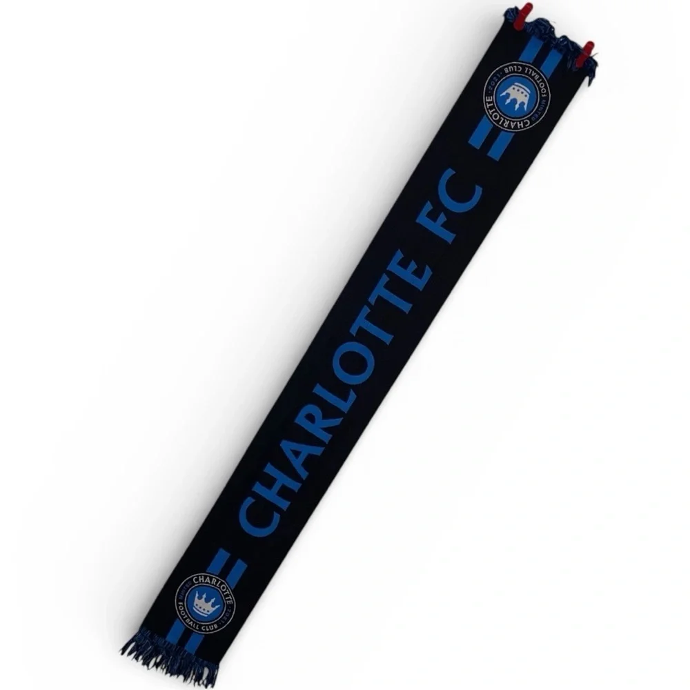 CHARLOTTE FOOTBALL CLUB (FC) Two Tone Scarf Inaugural Season (2021) Black Blue